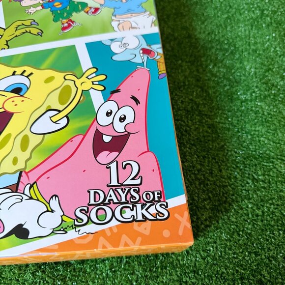 Nickelodeon 12 Days of Novelty Multicolor 4 Crew and 8 Low Cut Socks Sz 6-12 NEW - Picture 8 of 16